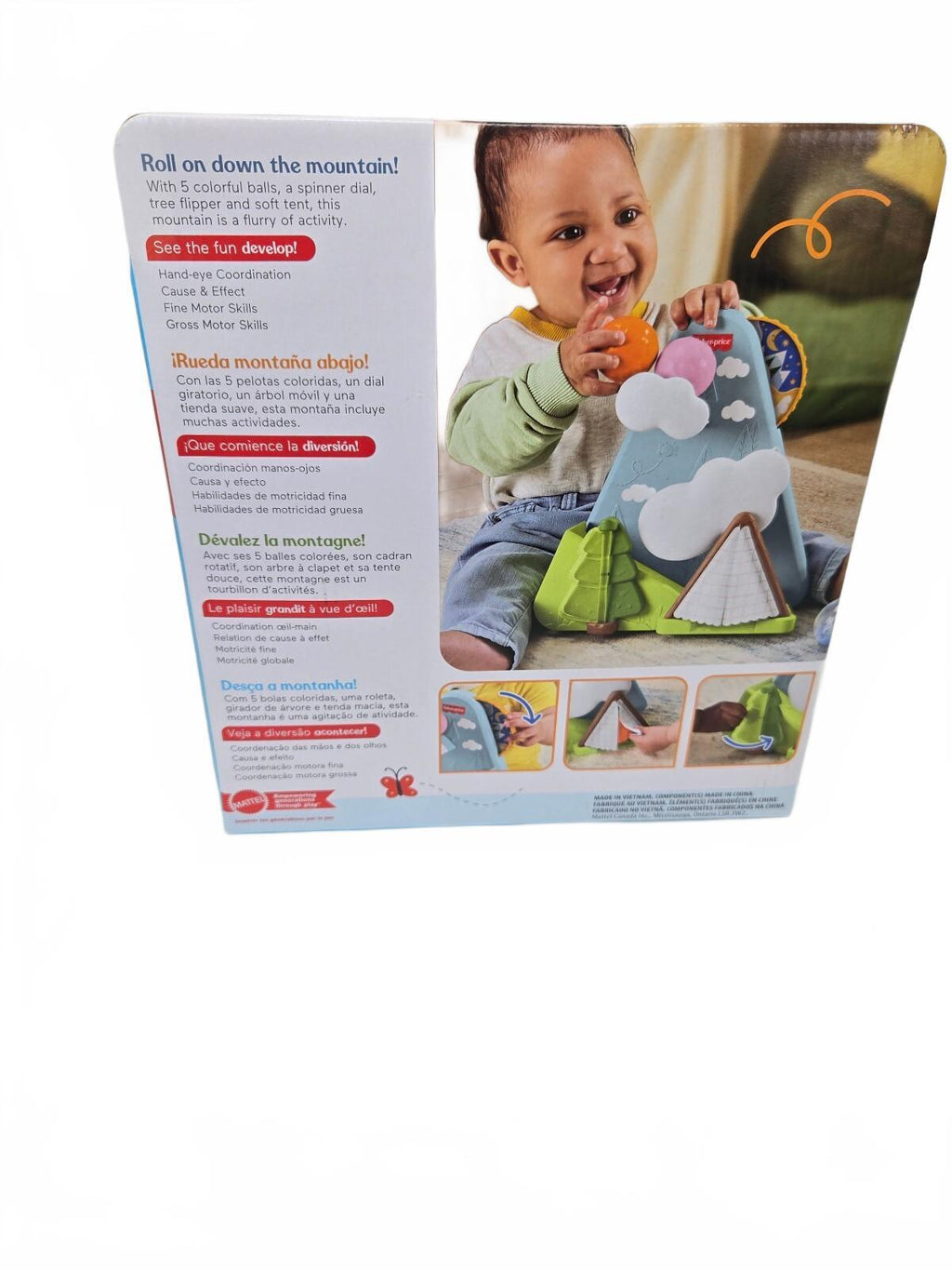 Fisher-Price Roll & Rattle Cloud Toy
