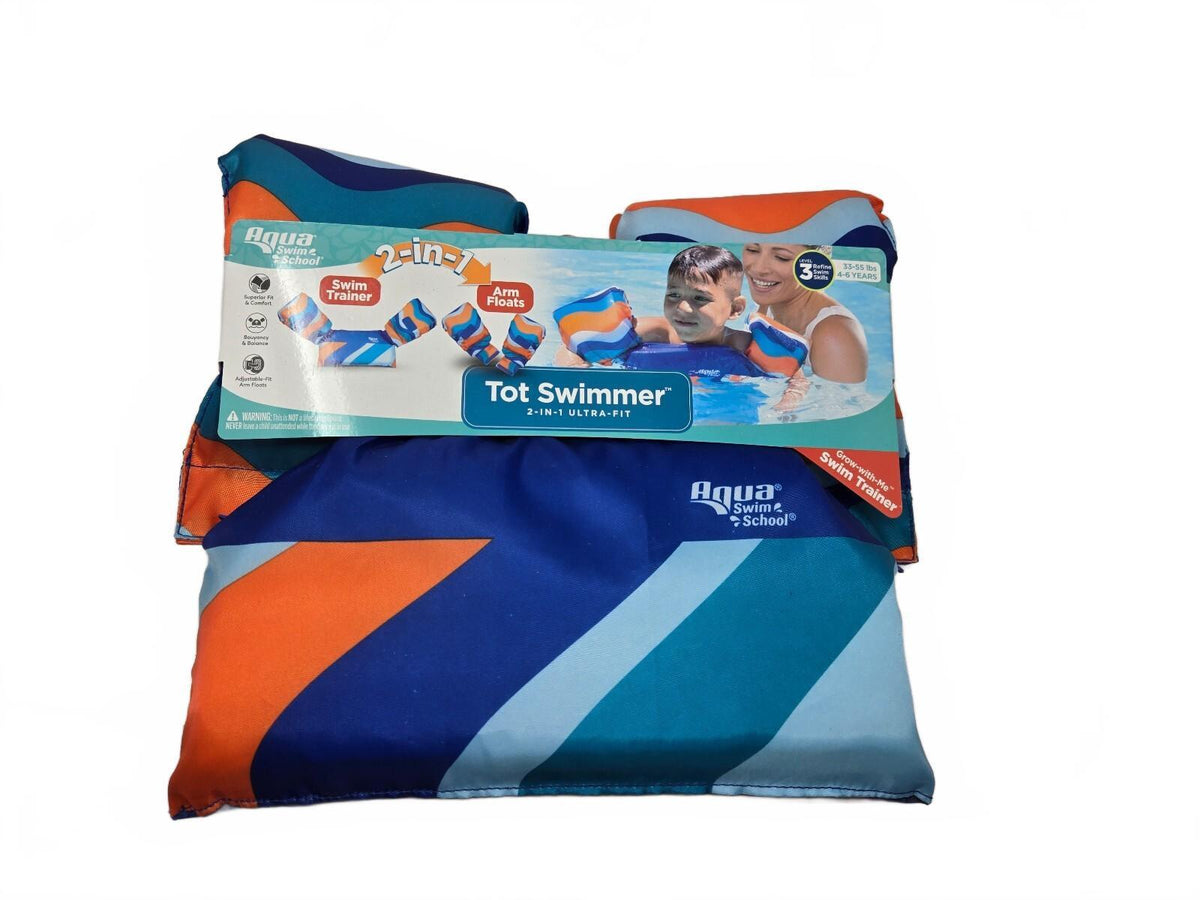 Aqua 2 in 1 Tot Swimmer Orange Blue