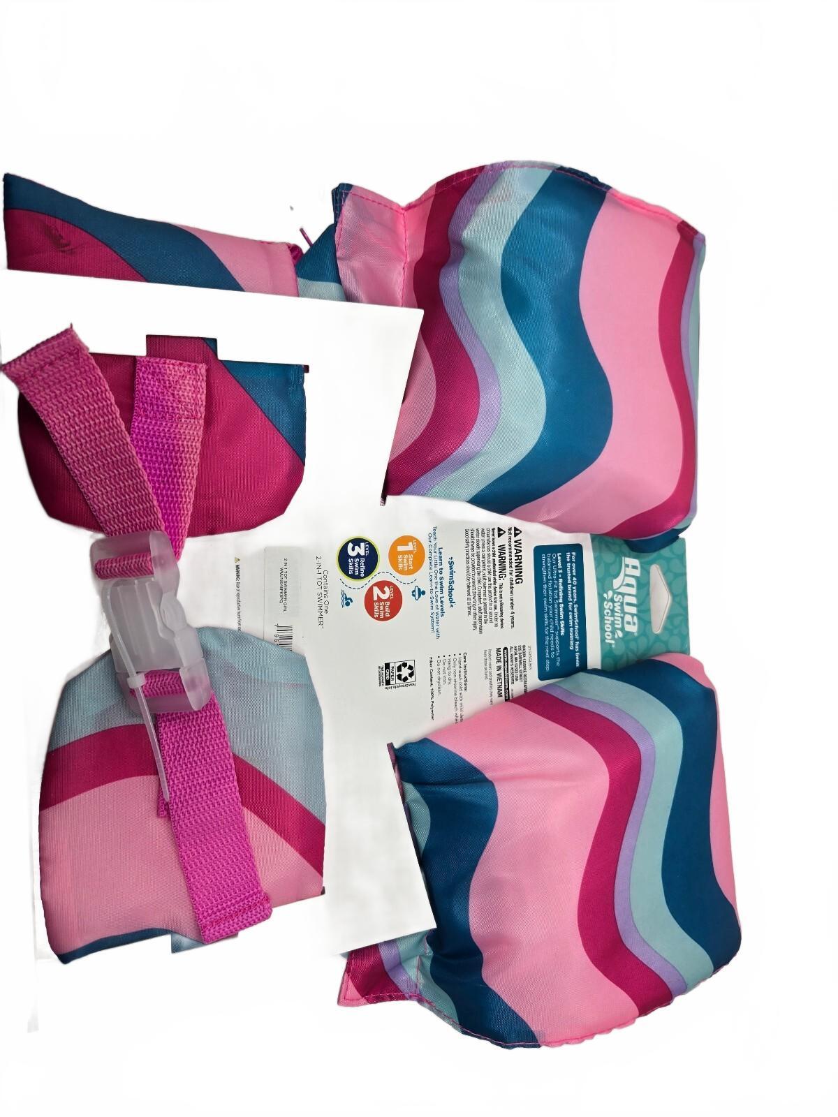 Aqua 2 in 1 Tot Swimmer Pink Blue