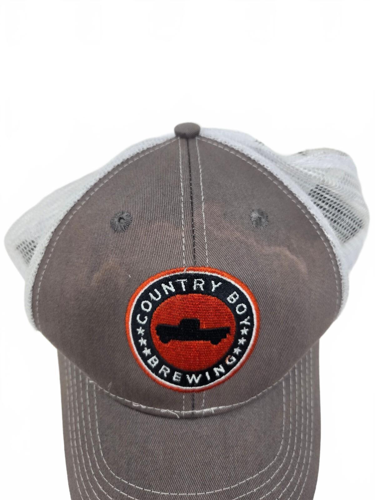 Country Boy Brewing Gray White Trucker Hat
