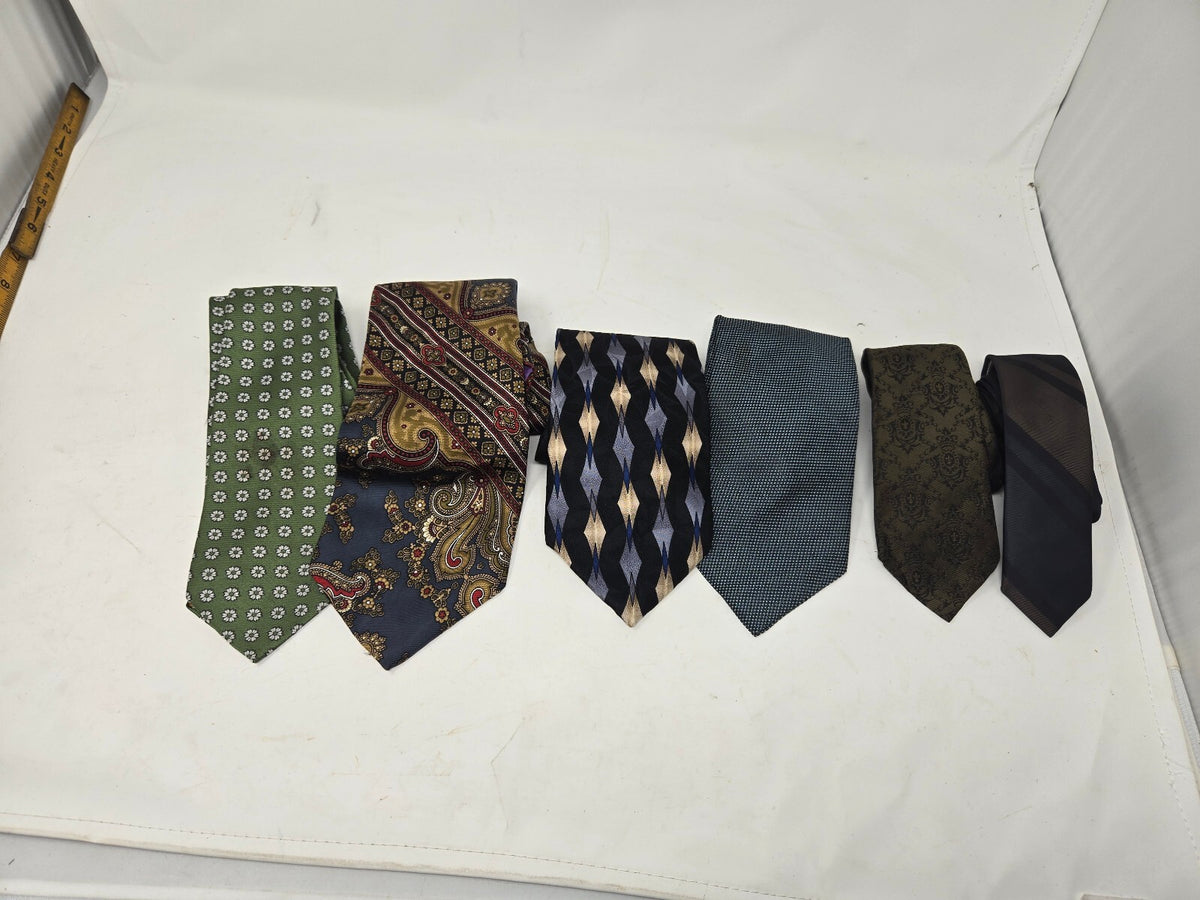 Men's neckties lot of 6 assorted ties