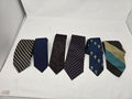 Men's neckties lot of 6 assorted patterns