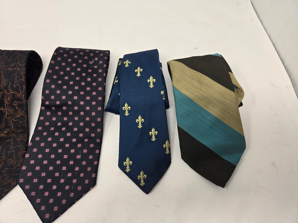 Men's neckties lot of 6 assorted patterns