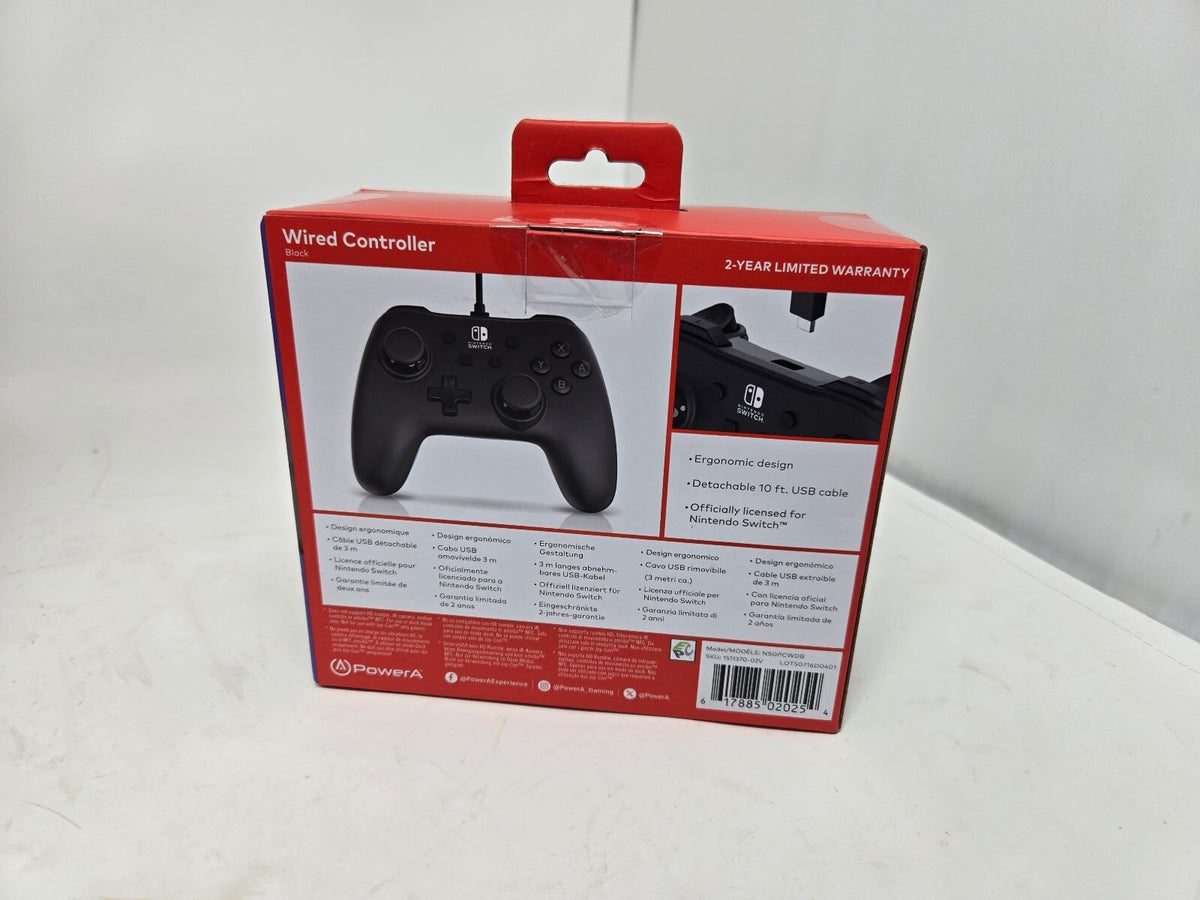 Nintendo Switch Black Wired Controller