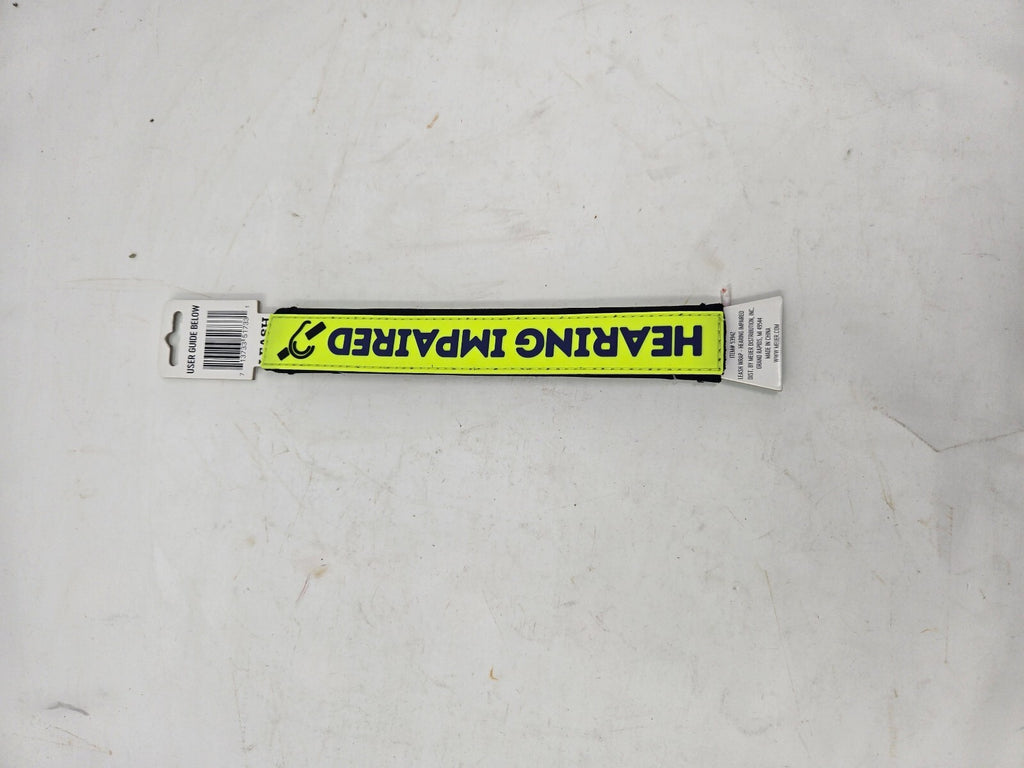 Meijer Yellow Hearing Impaired LEASH Wrap