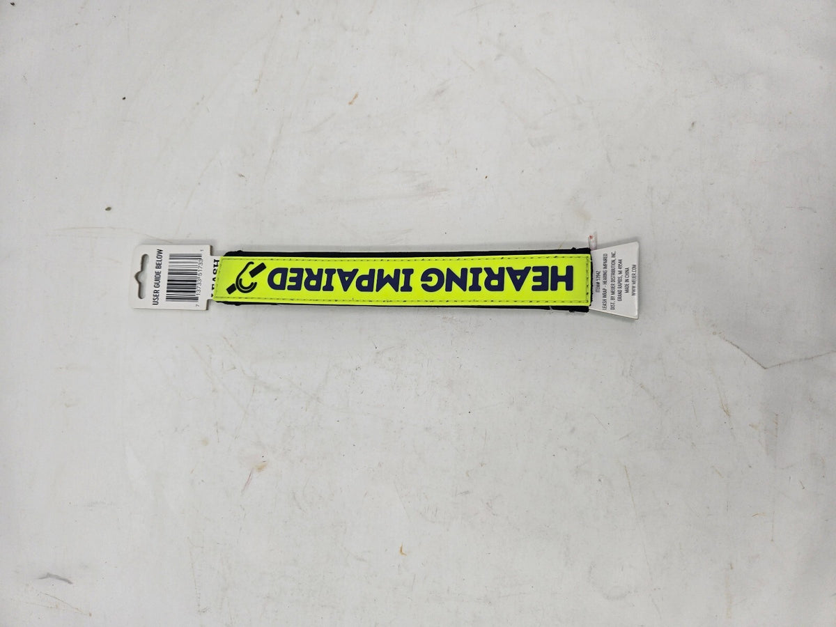 Meijer Yellow Hearing Impaired LEASH Wrap