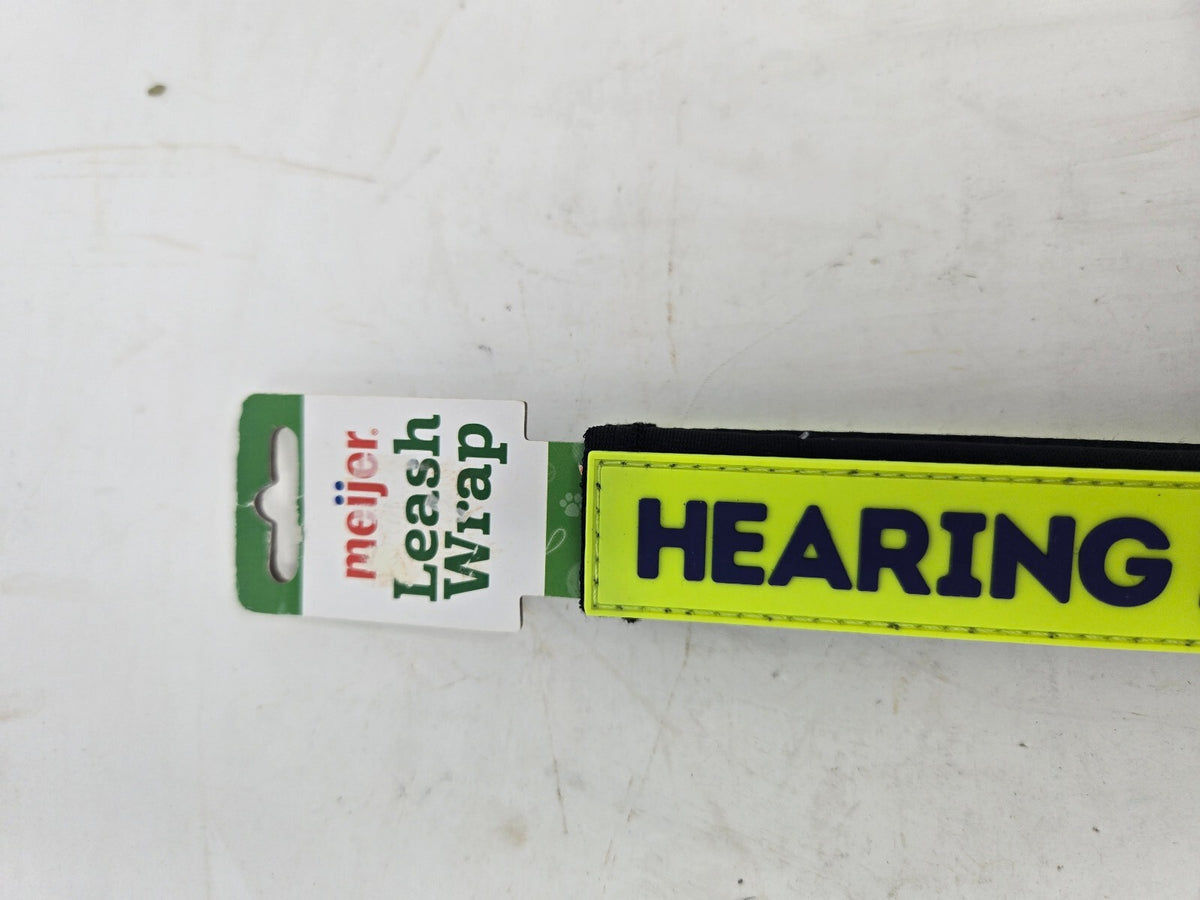 Meijer Yellow Hearing Impaired LEASH Wrap