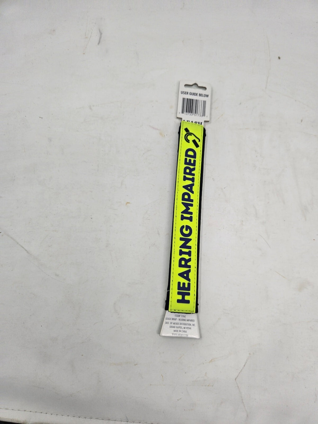 Meijer Yellow Hearing Impaired LEASH Wrap