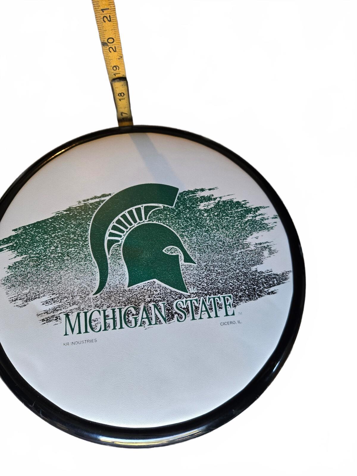 Michigan State Spartans round folding stool