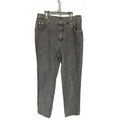 Lee Women's Relaxed Straight Leg Dark Wash Black Denim Jeans - Size Measured, VG