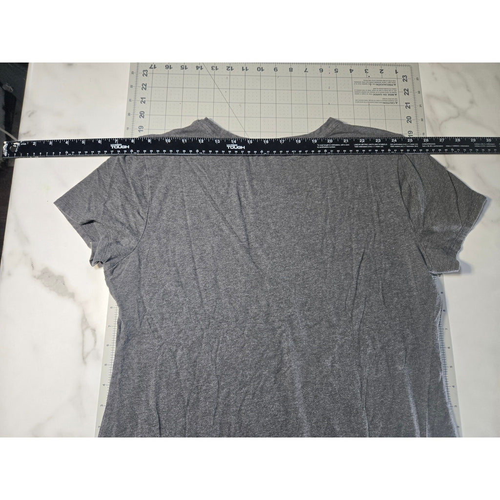 Banana Republic Men's Stretch T-shirt Large Charcoal Gray Cotton Spandex Blend