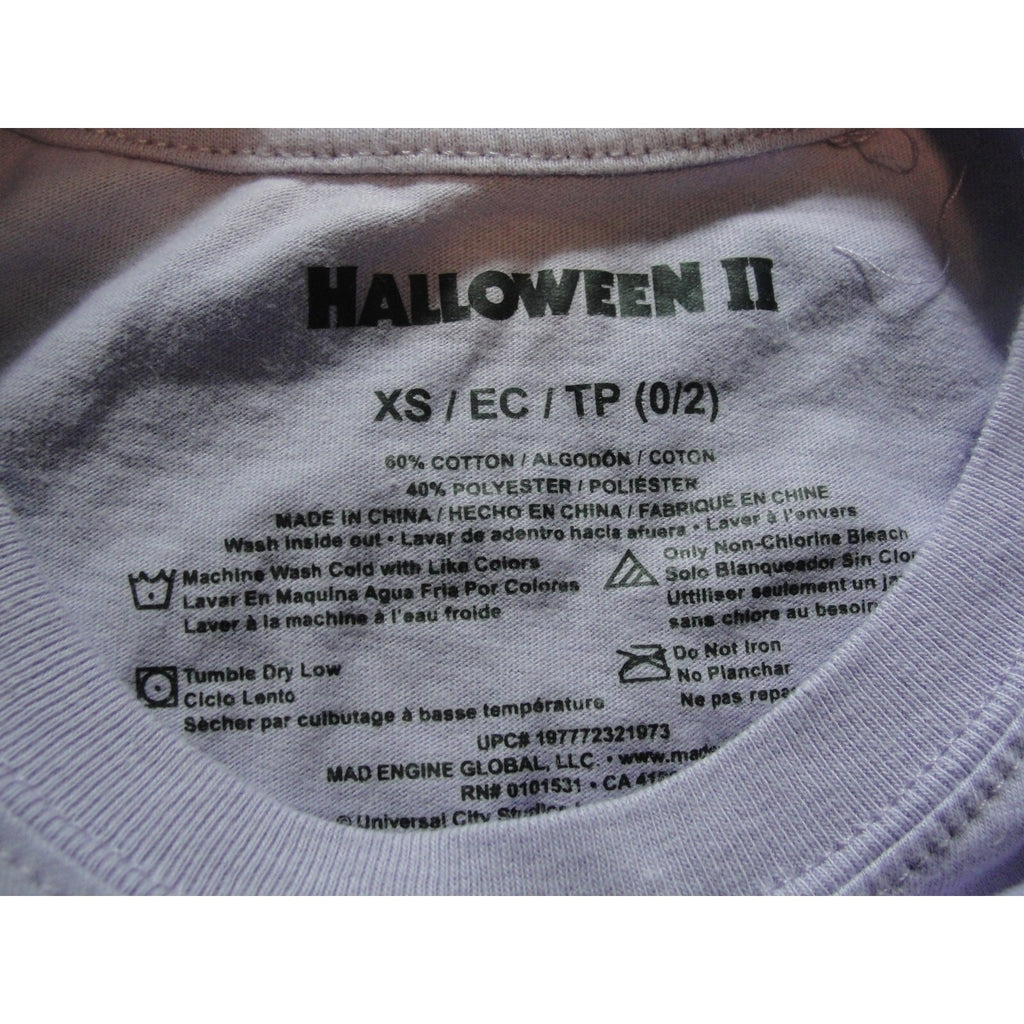 Lavender Hot Topic Halloween II Michael Myers graphic t-shirt xtra small
