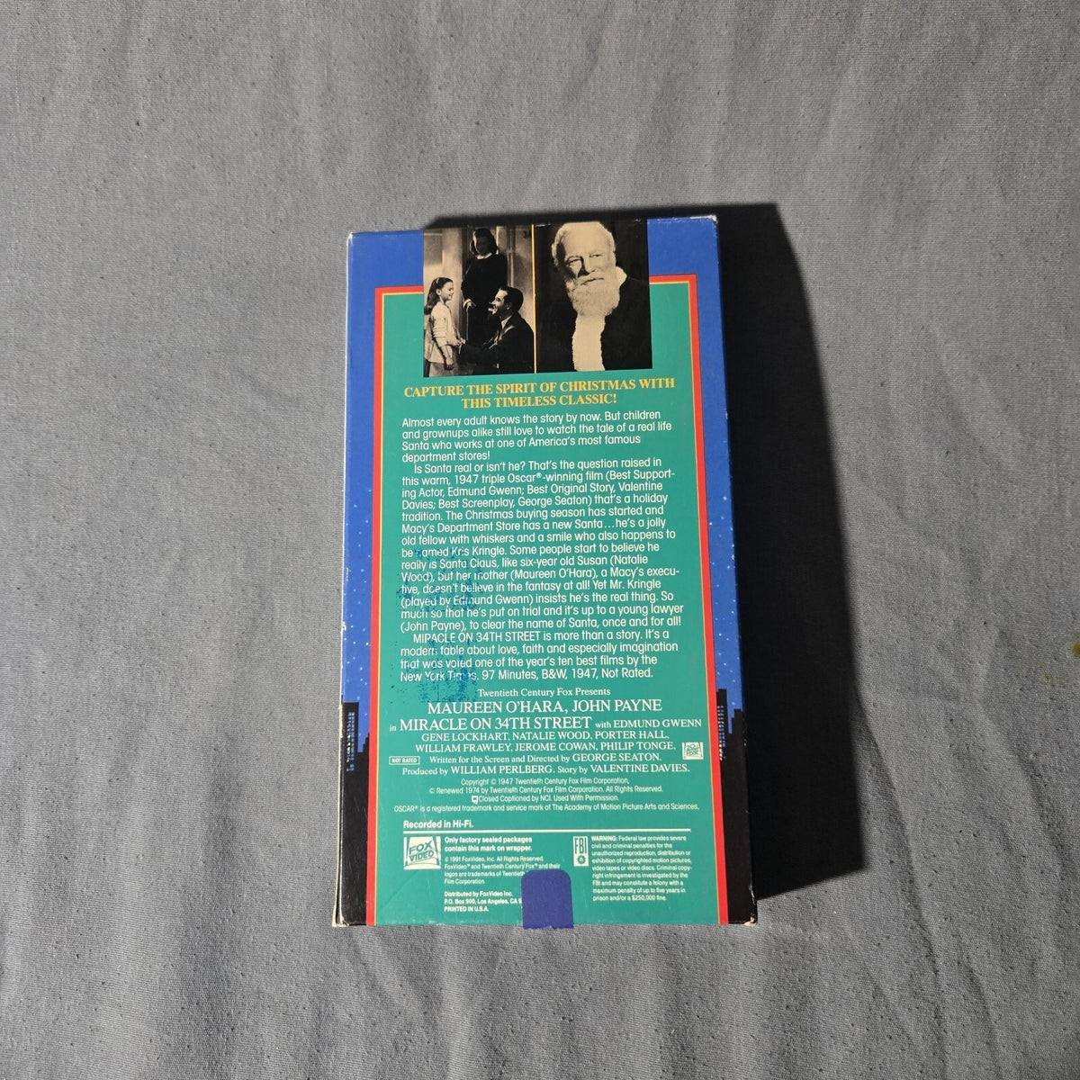 Miracle on 34th Street (VHS, 1987) Hi-Fi