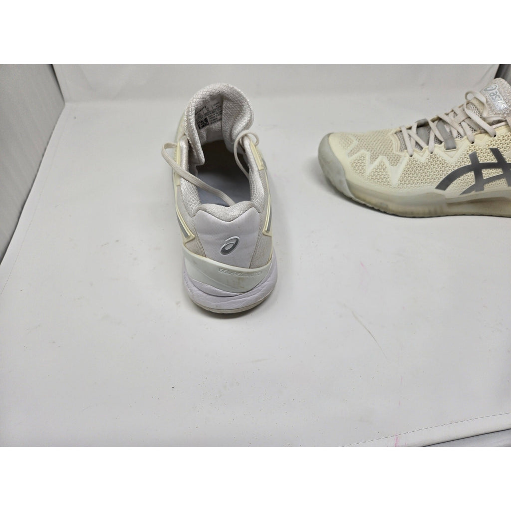 ASICS GEL-Resolution 8 Men's Tennis Shoes White Pure Silver 10