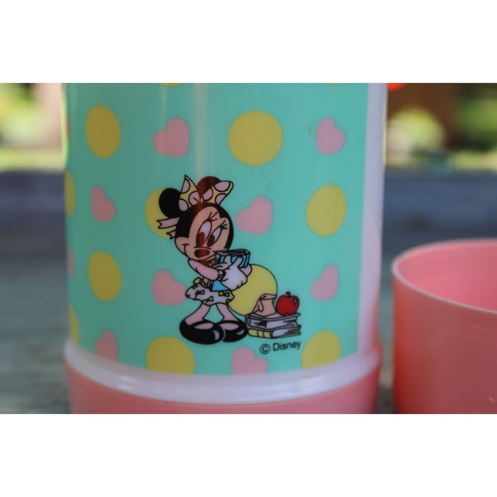 vintage 1980s Aladdin Industries thermos featuring Minnie Mouse