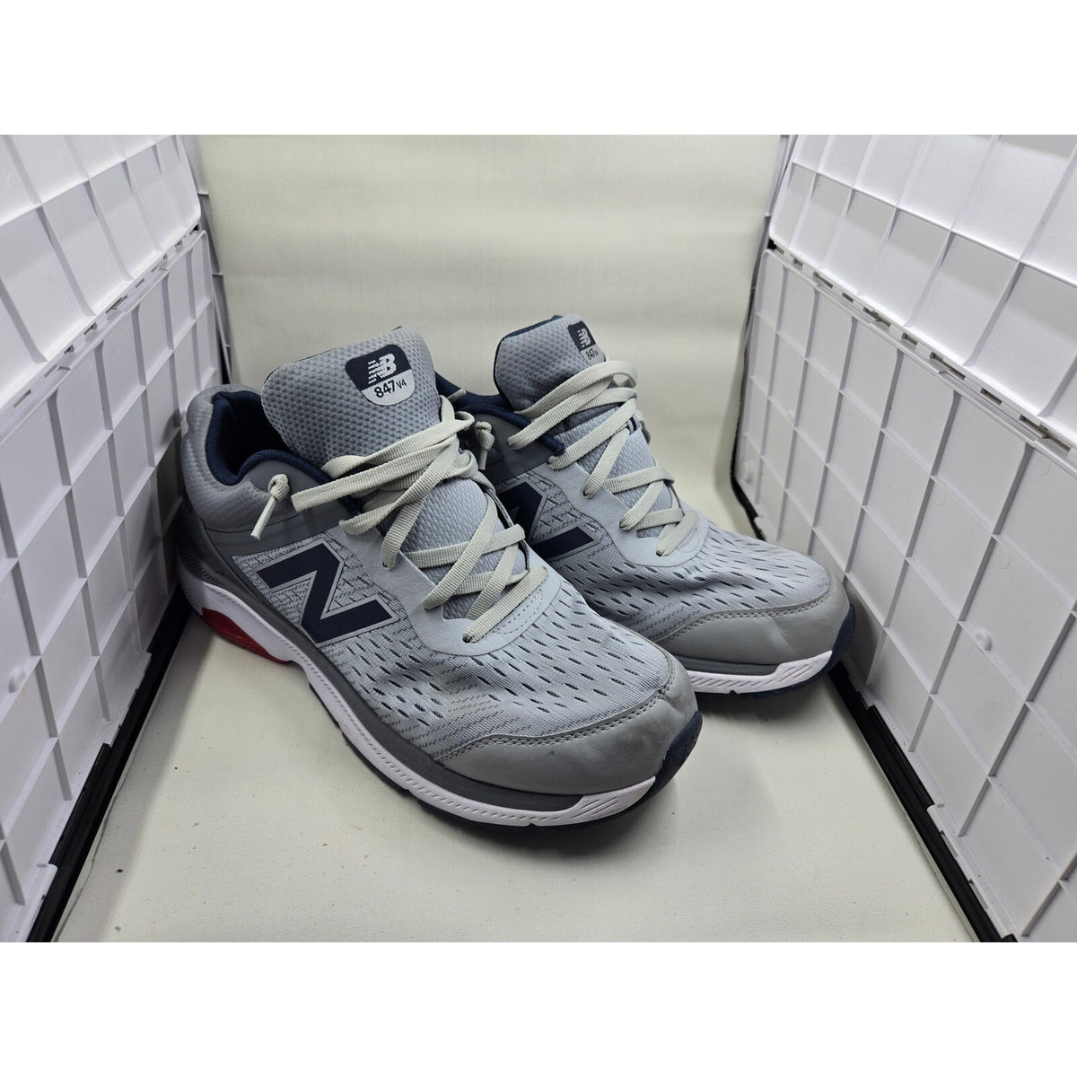 New Balance 847v4 Men's Sport Shoes Gray Silver Mink Walking Sneakers Size 13