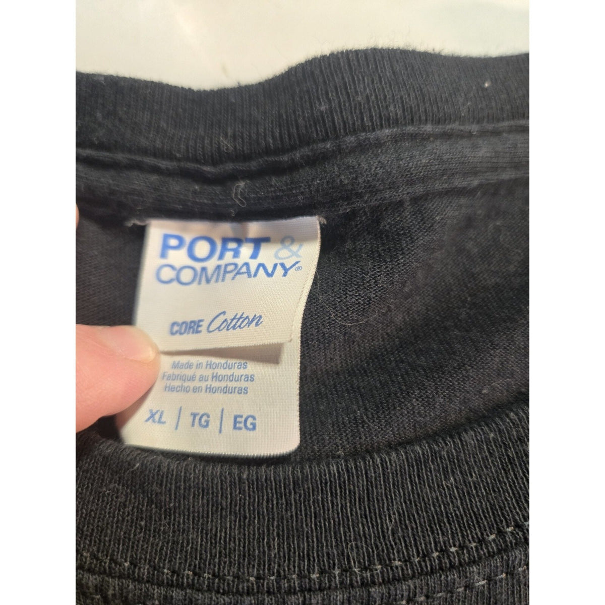 Port and Company Black Long Sleeve ATW Shirt Size XL Cotton Unisex Top