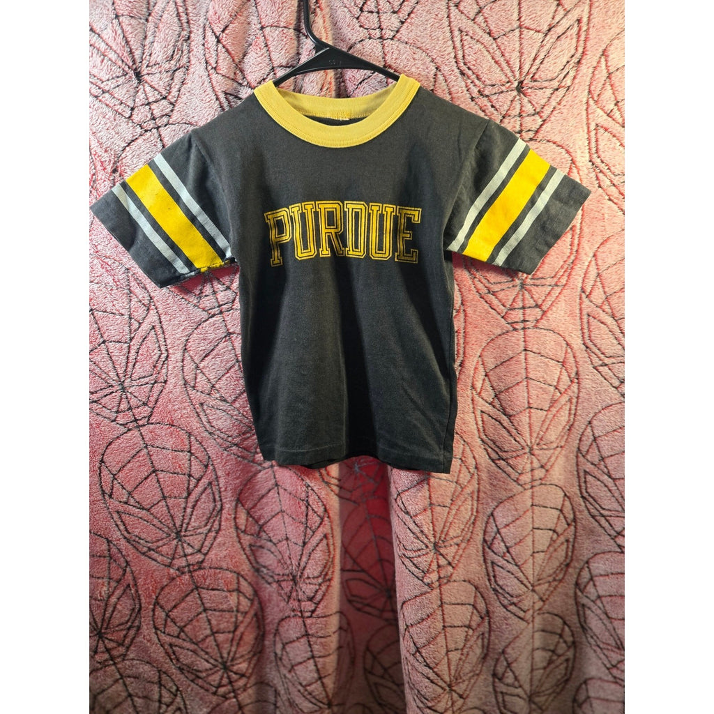 Vintage 70s/80s Purdue University Boilermakers Youth Ringer t-shirt