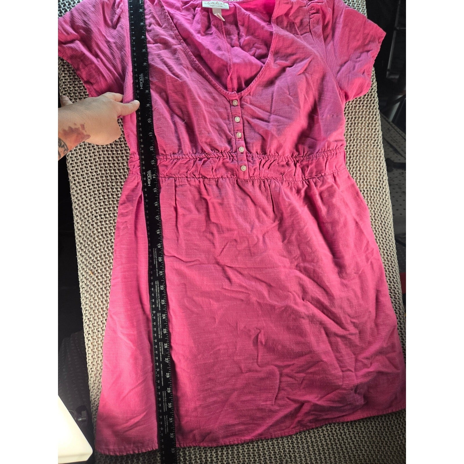 Isabel By Ingrid And Isabel Pink Dress Size M, Very Good Condition, 33" Length