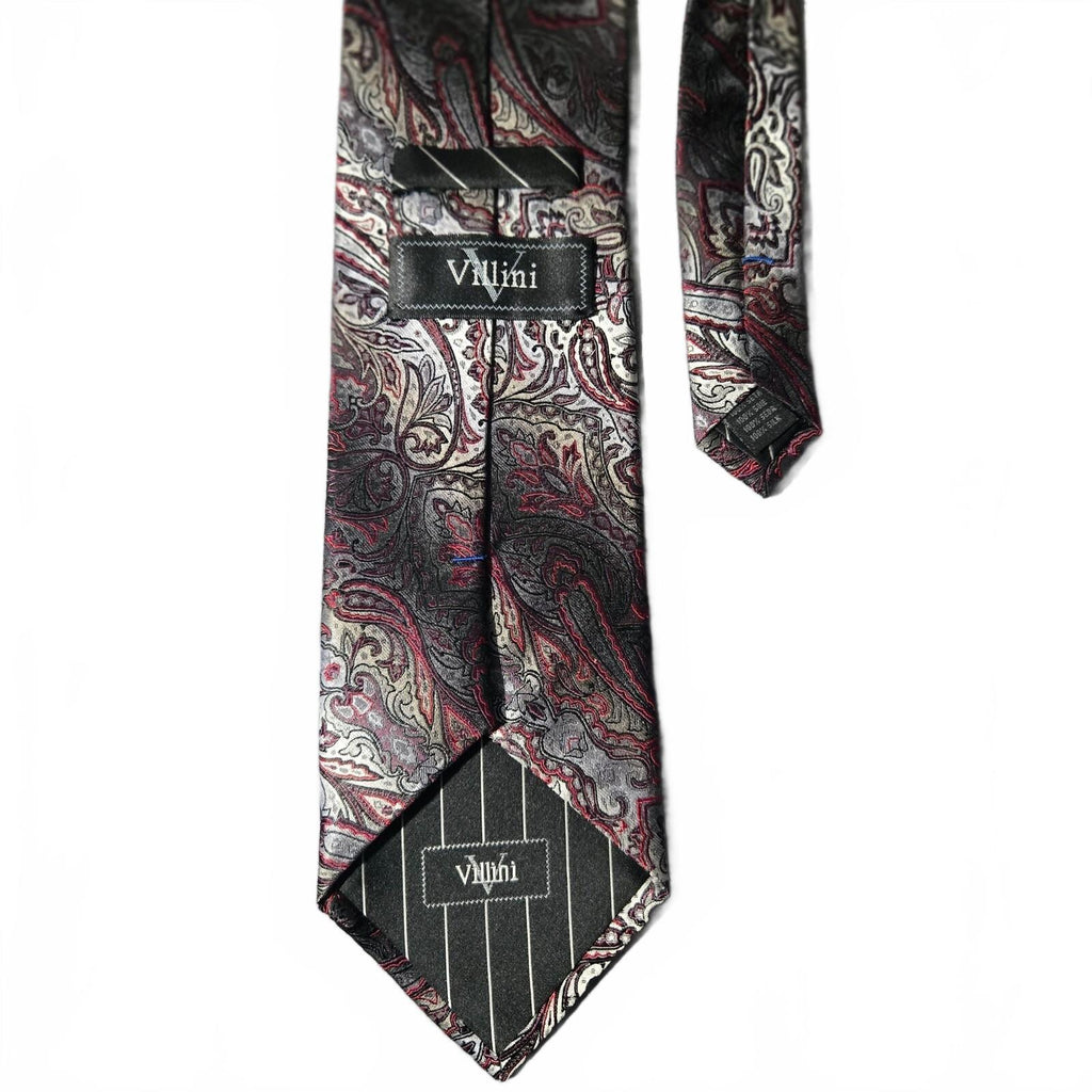 Villini Multi-Color Silk Necktie – Elegant and Versatile Formal Accessory