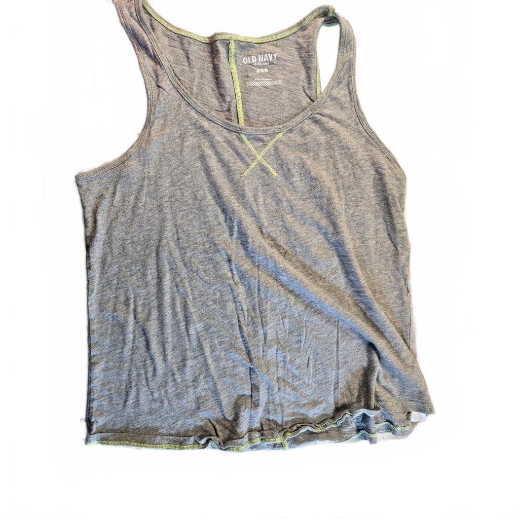 Old Navy Women's Medgray Solid  Neck Sleeveless Pullover Tank Top