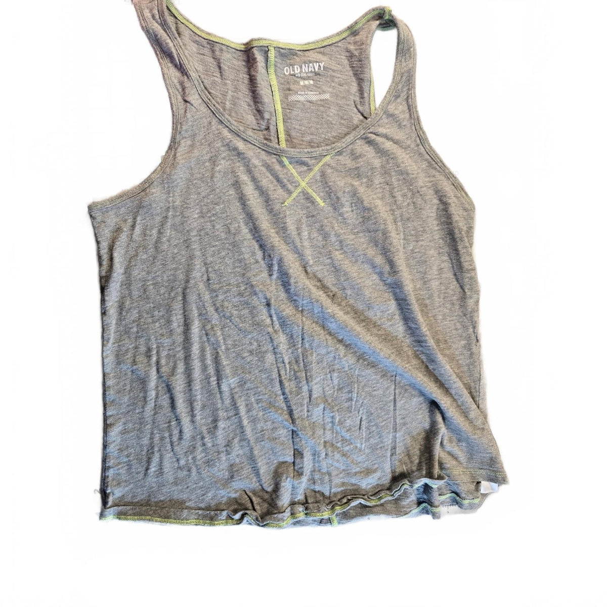Old Navy Women's Medgray Solid  Neck Sleeveless Pullover Tank Top