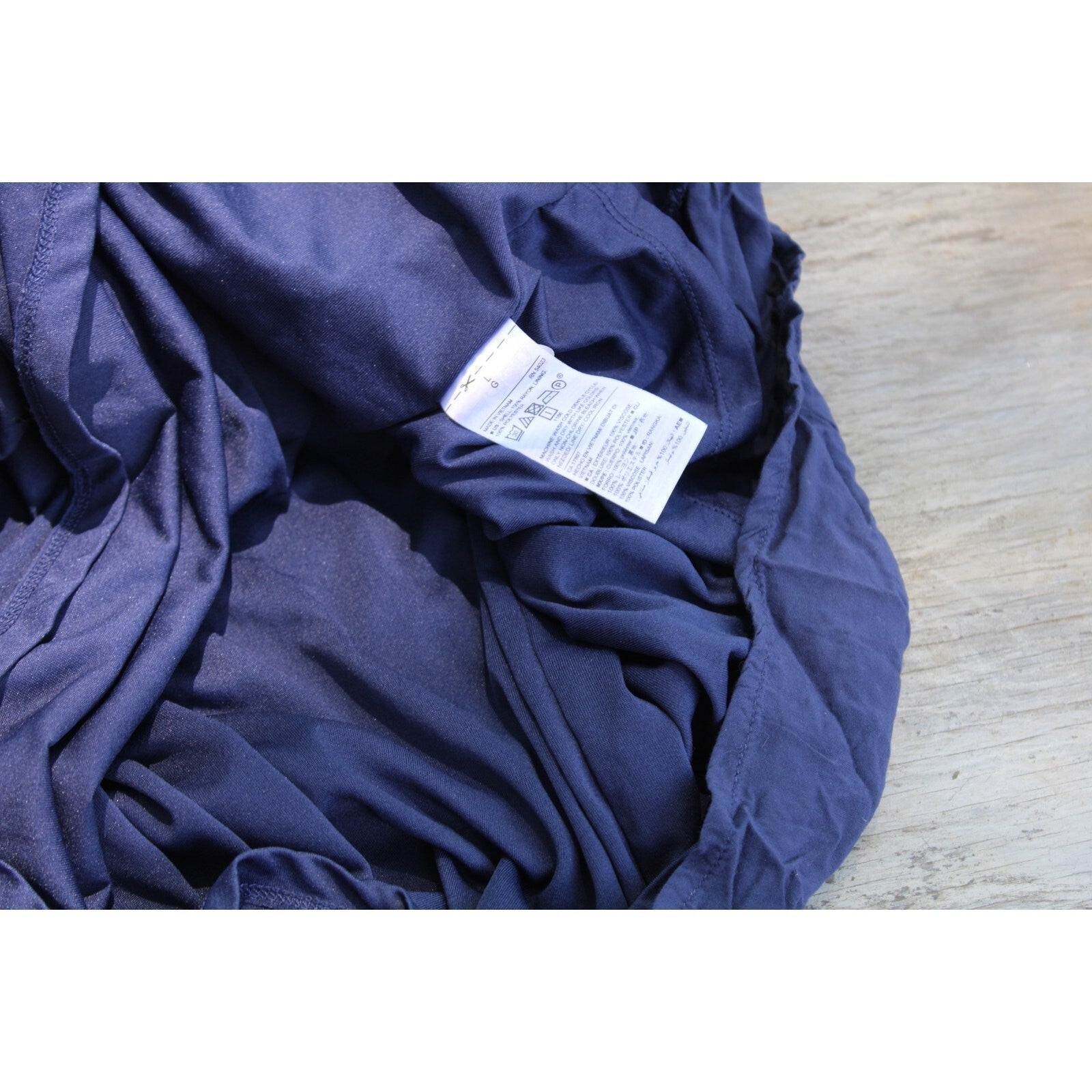 Old Navy Blue Crinkle Gauze V-Neck Midi Slip Dress – Size Large