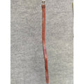 Vintage Distressed Brown Textured Leather Casual Jeans Belt – Silver- 21.5"