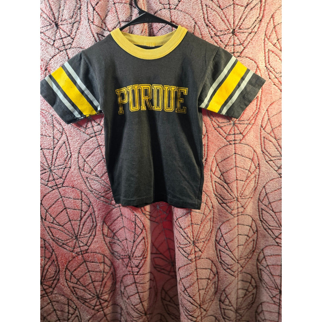 Vintage 70s/80s Purdue University Boilermakers Youth Ringer t-shirt