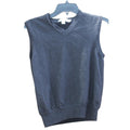 Calvin Kliens Mens V-Neck Sweater Vest Black Size Medium 100% merino Wool