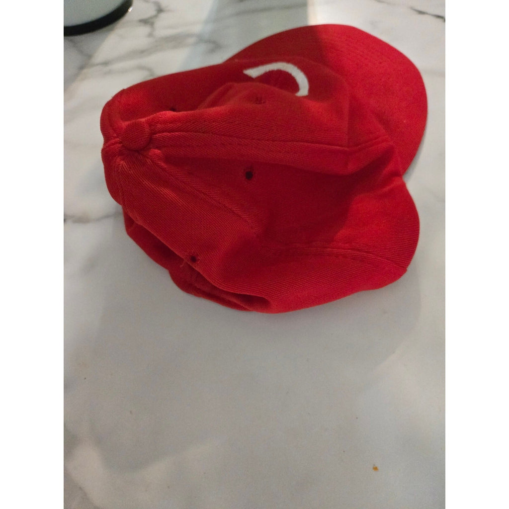 Vtg 80s Cincinnati Reds Twins Enterprise Snapback Taiwan M/L Green Underbrim