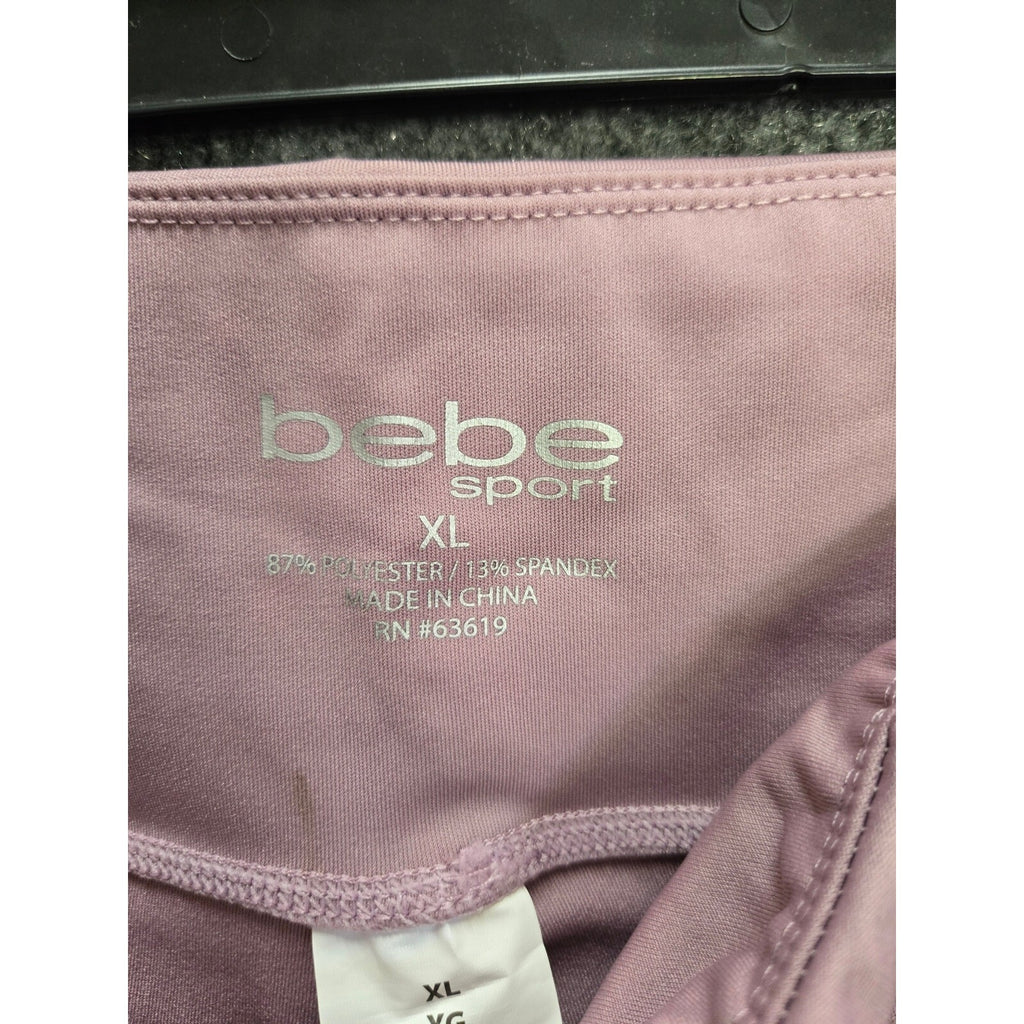 Bebe Sport Womens XL Pink Athleisure Yoga Gym Activewear Leggings