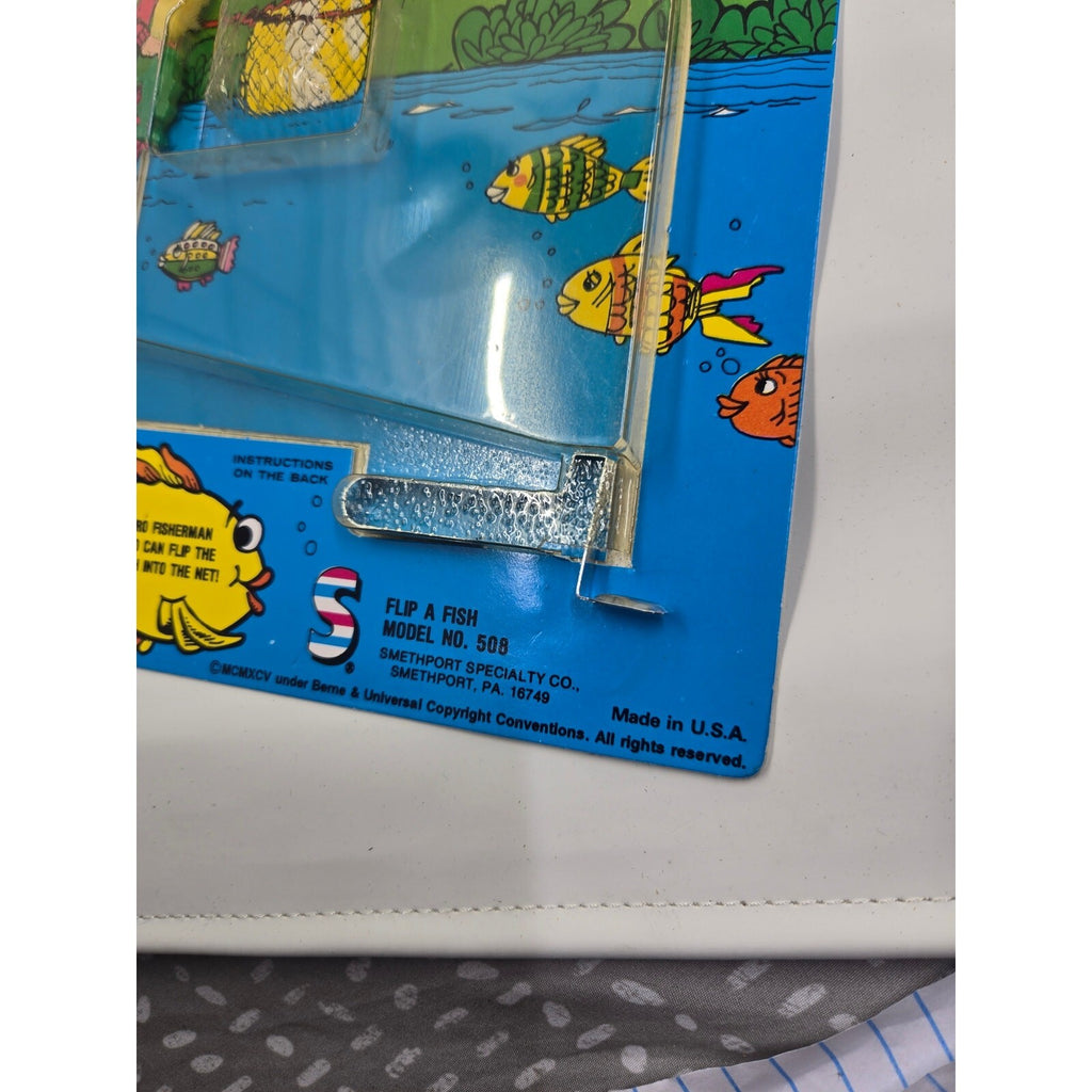 Vintage 1981 Smethport Flip-A-Fish Handheld Game Model 508 New On Card NOS