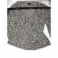 Who What Wear leopard print peplum wrap top in black and white. size small