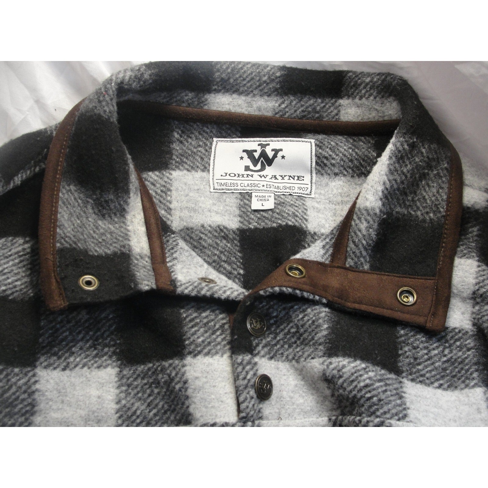 VIntage John Wayne Timeless Classic Flannel Size large