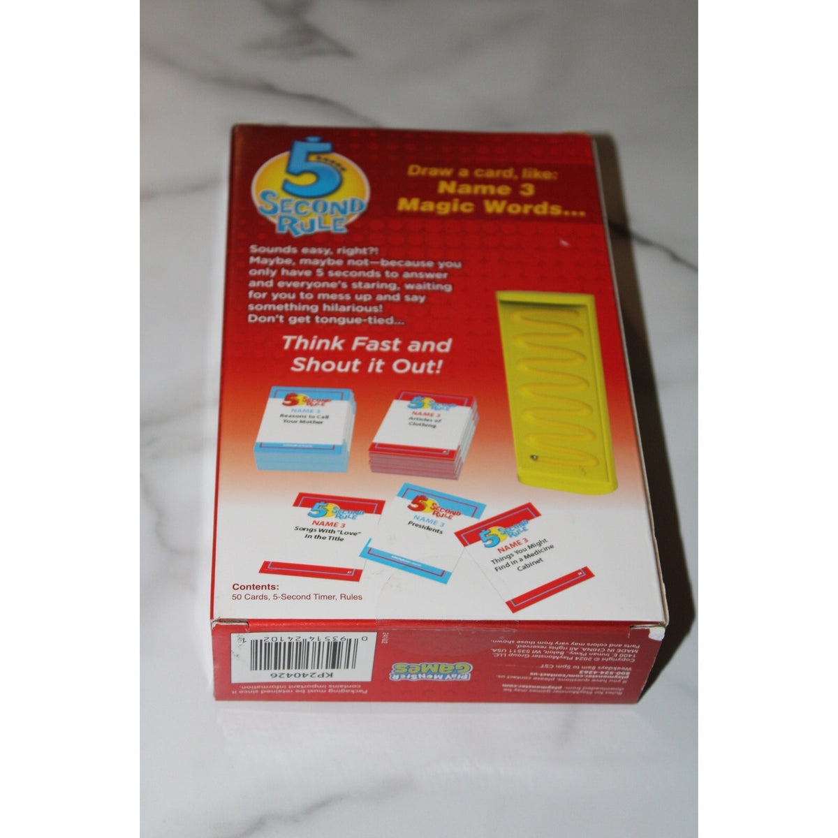 5 Second Rule - Fun Family Games for Kids and Adults Party Kids Travel Game NIB