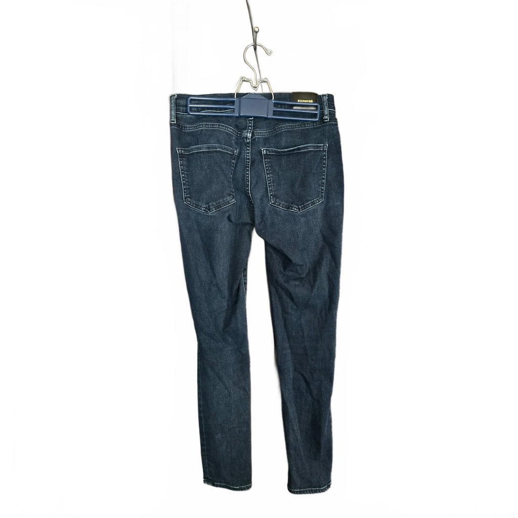 Express Women's Blue Stretch Straight Fit Jeans - Size Medium, Very Good