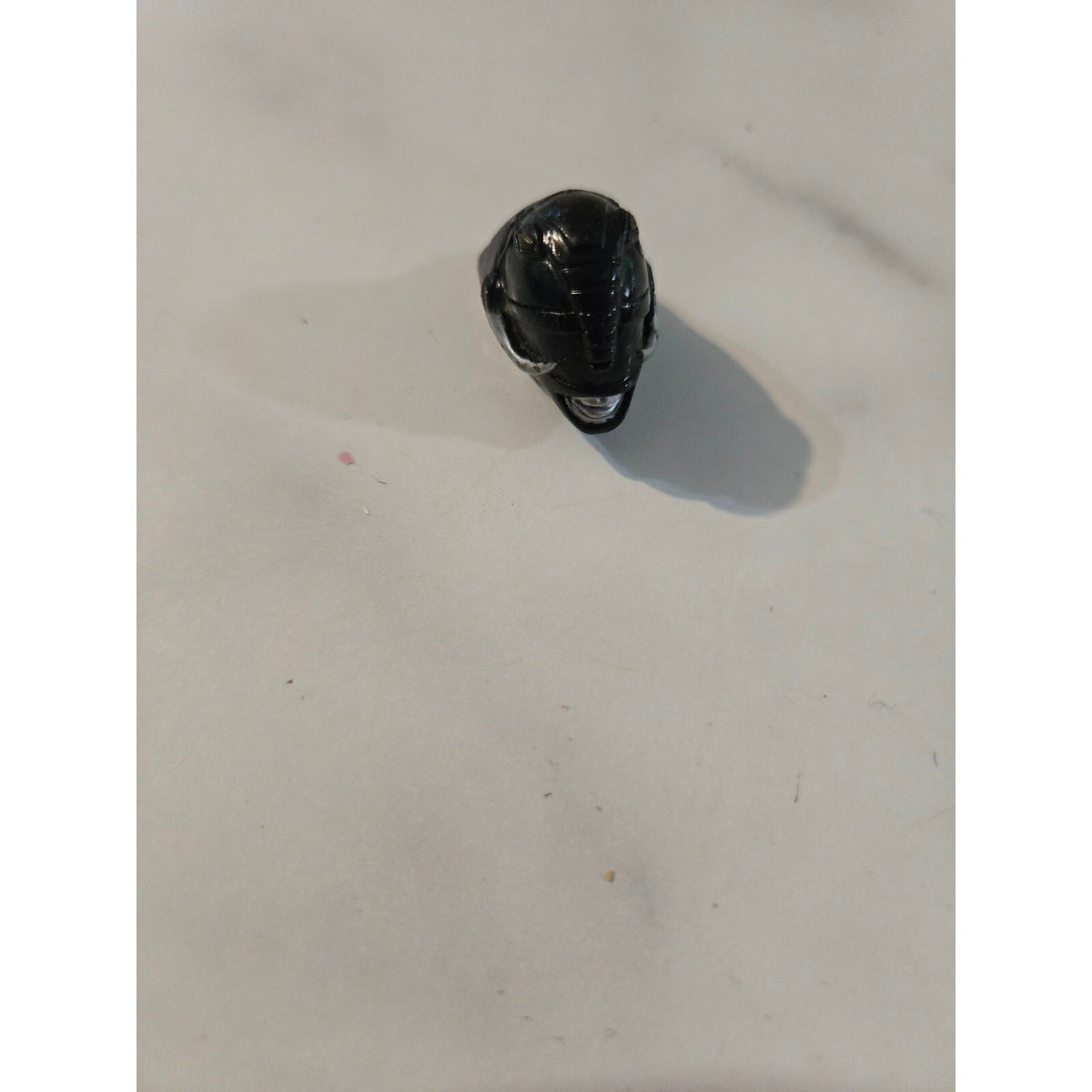 Vintage 1990s Mighty Morphin Power Rangers Black Ranger Plastic Toy Ring