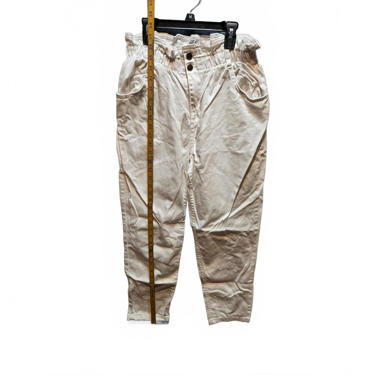 Benin White Paperbag Waist Pants EU 42 US 10 UK 14