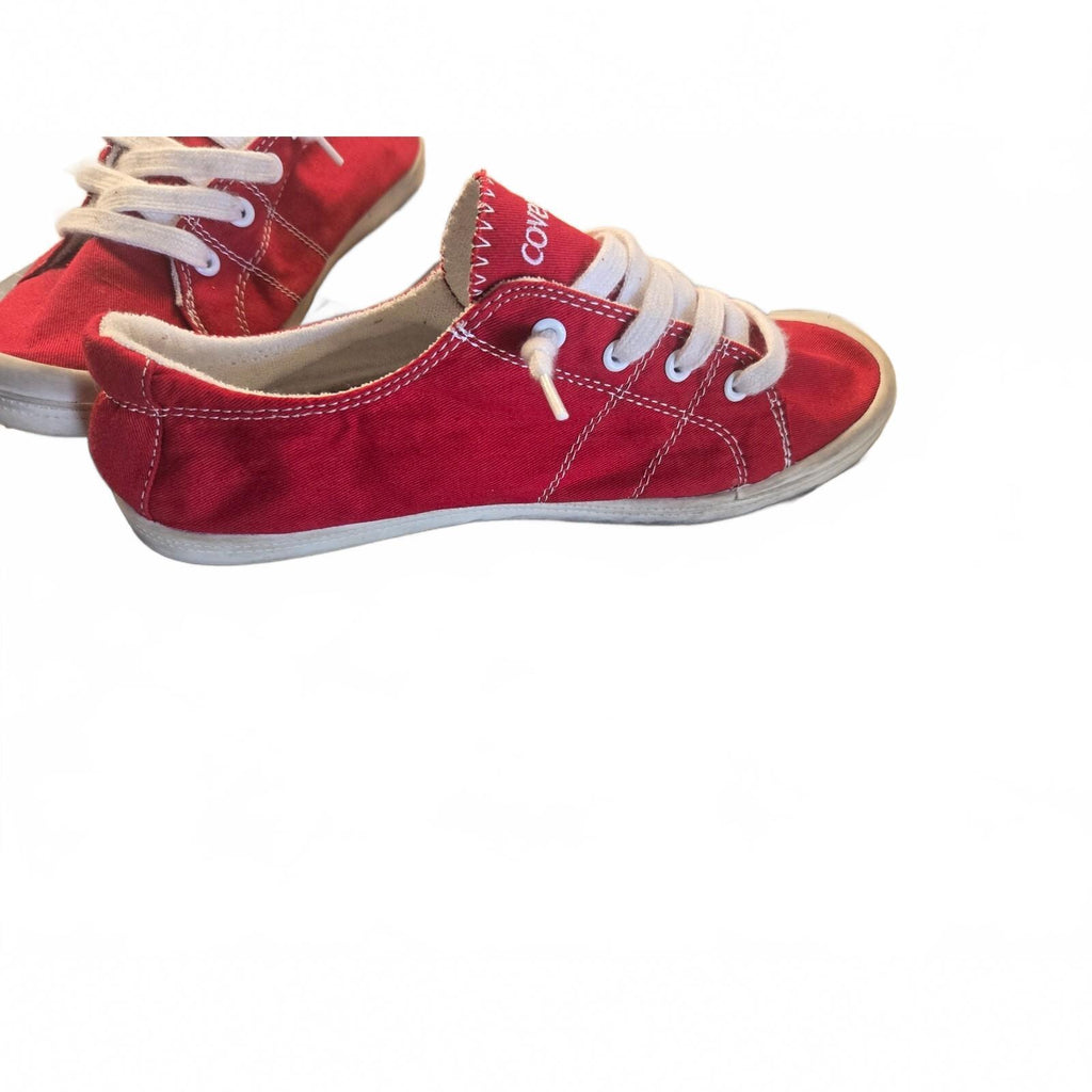 Pop style womens red Cover girl shoe size 8.5