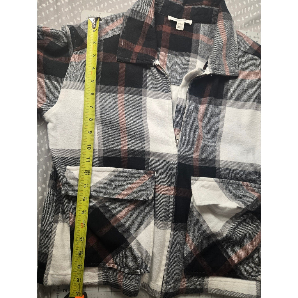 Beach Lunch Lounge Women's Plaid Button-Up Shirt, Multi-Color, Size Medium