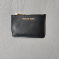 Michael Kors MK Coin Purse Card Wallet Womens Zipper Letter Letter PVC