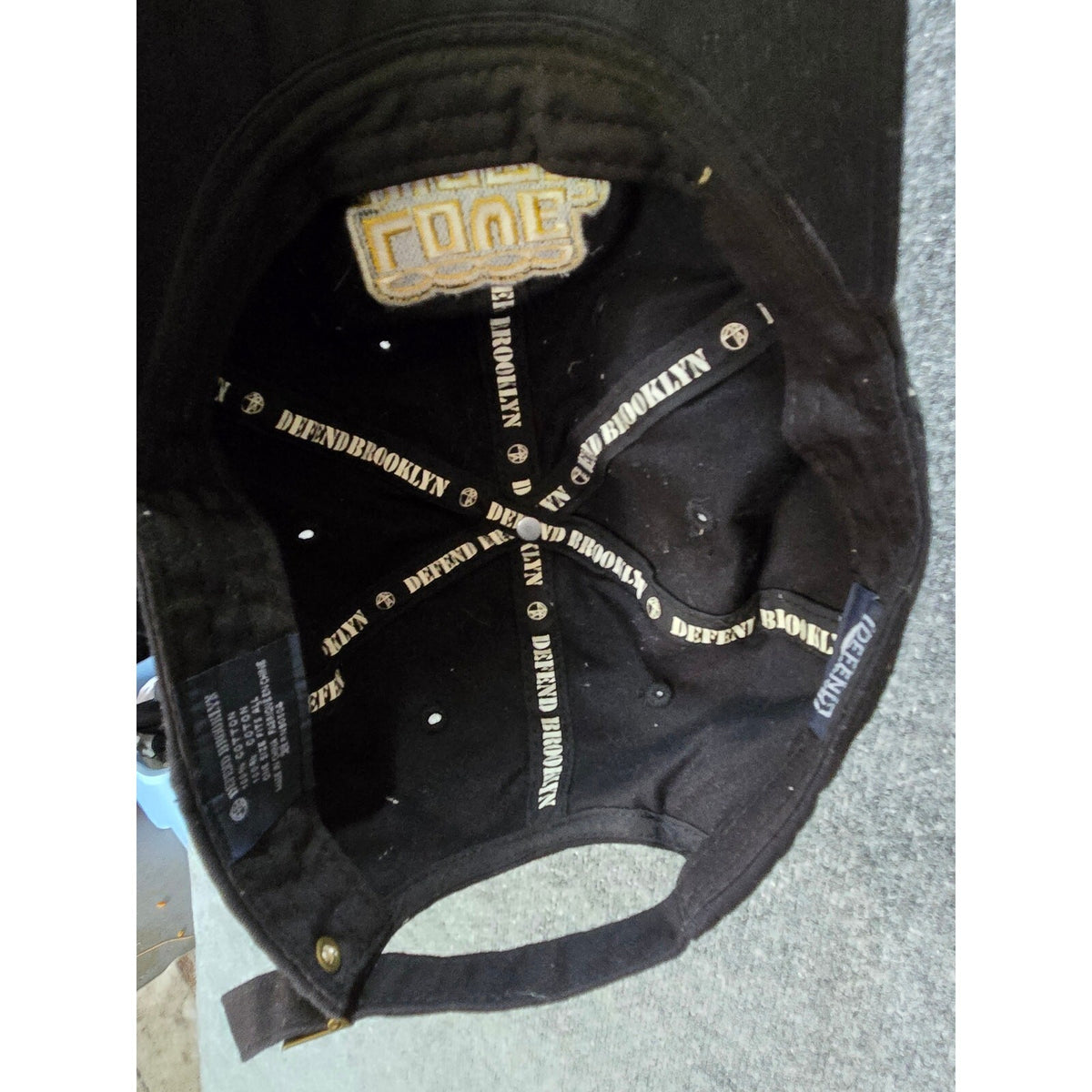 Defend Brooklyn 'Love & Hate' Brass Knuckles Embroidered Black Cap - Spike Lee's
