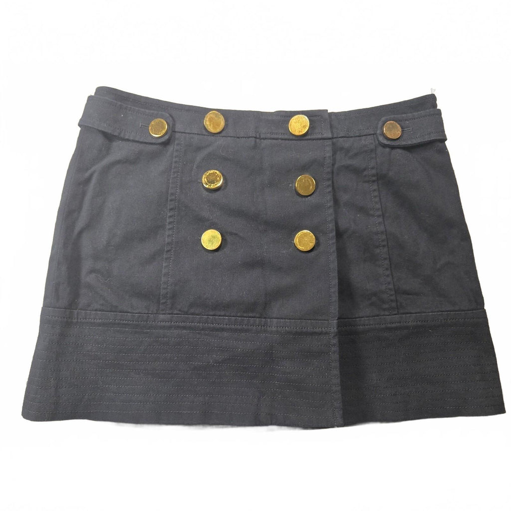 Boston Proper Black Military Button Pencil Skirt Size 12