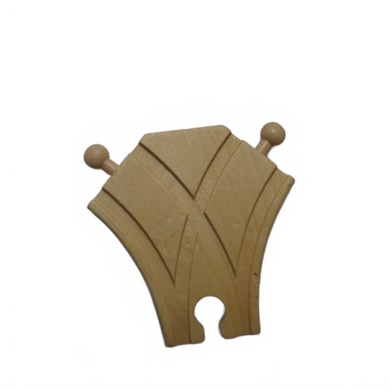 Wooden Train Track Switch Pieces - Durable Preschool Toy Set for Creative Play