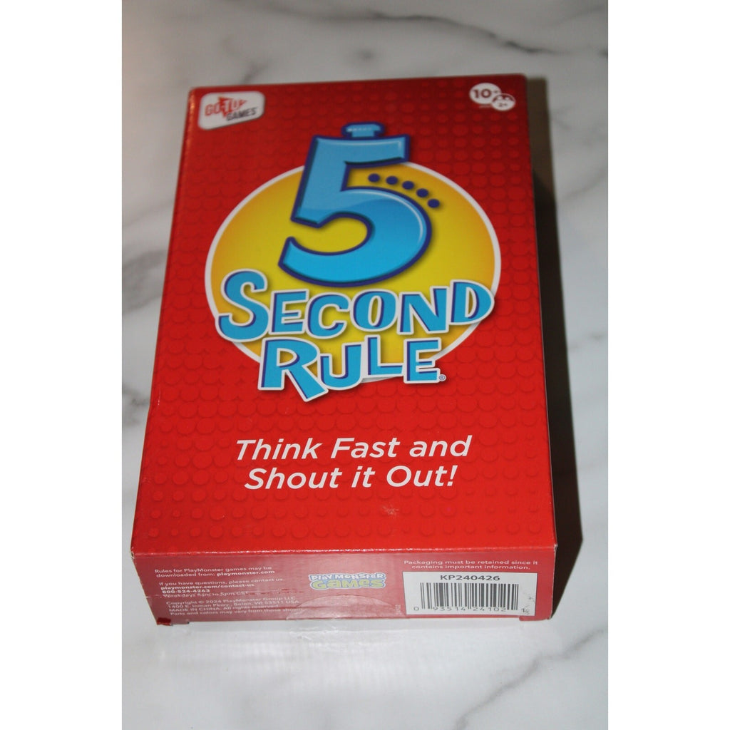 5 Second Rule - Fun Family Games for Kids and Adults Party Kids Travel Game NIB