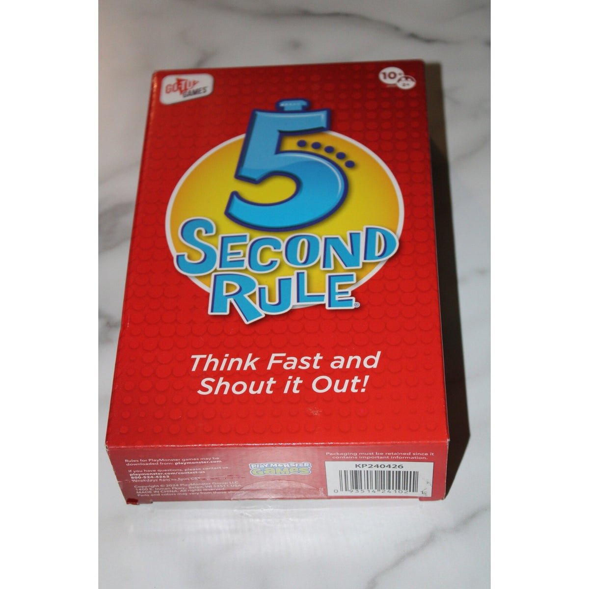 5 Second Rule - Fun Family Games for Kids and Adults Party Kids Travel Game NIB