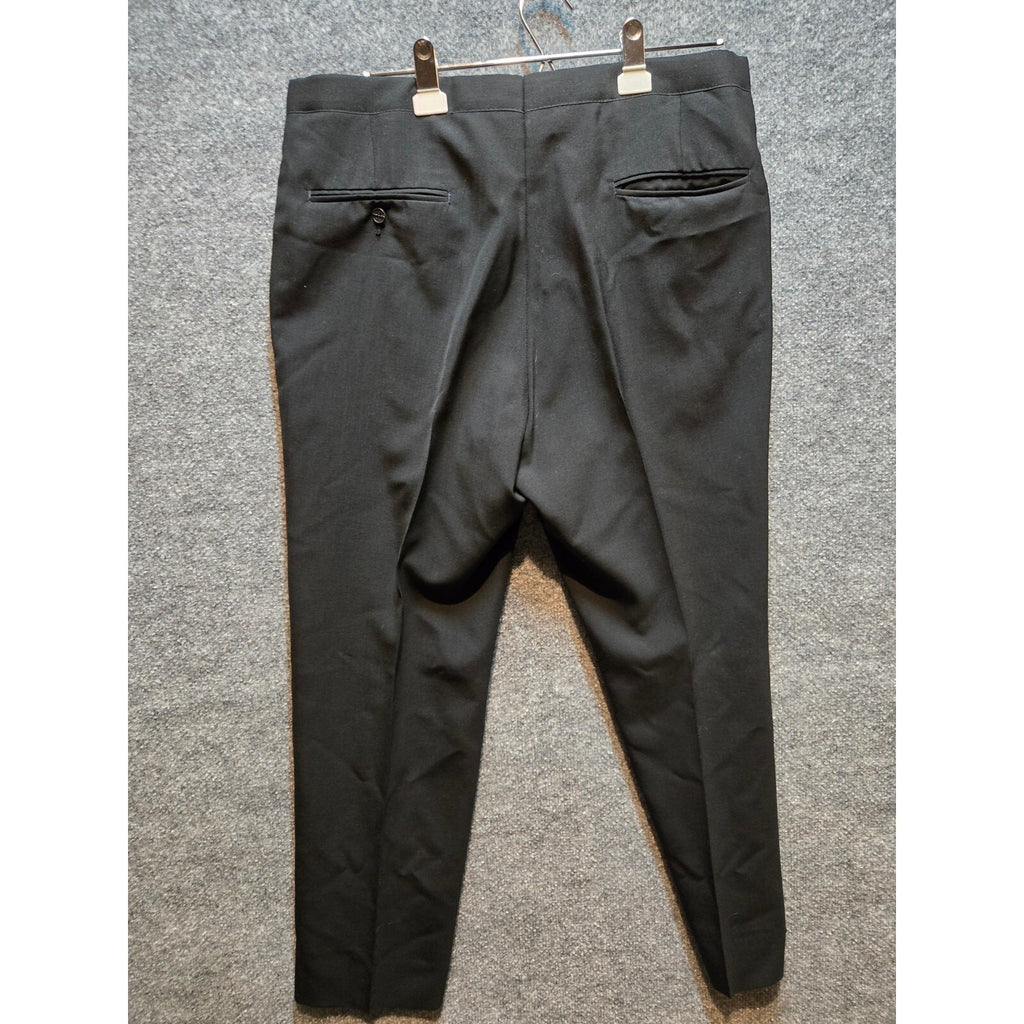 Vintage 70s Sansabelt Ltd Jaymar-Ruby Black Trousers Dress Slacks  31 x 37