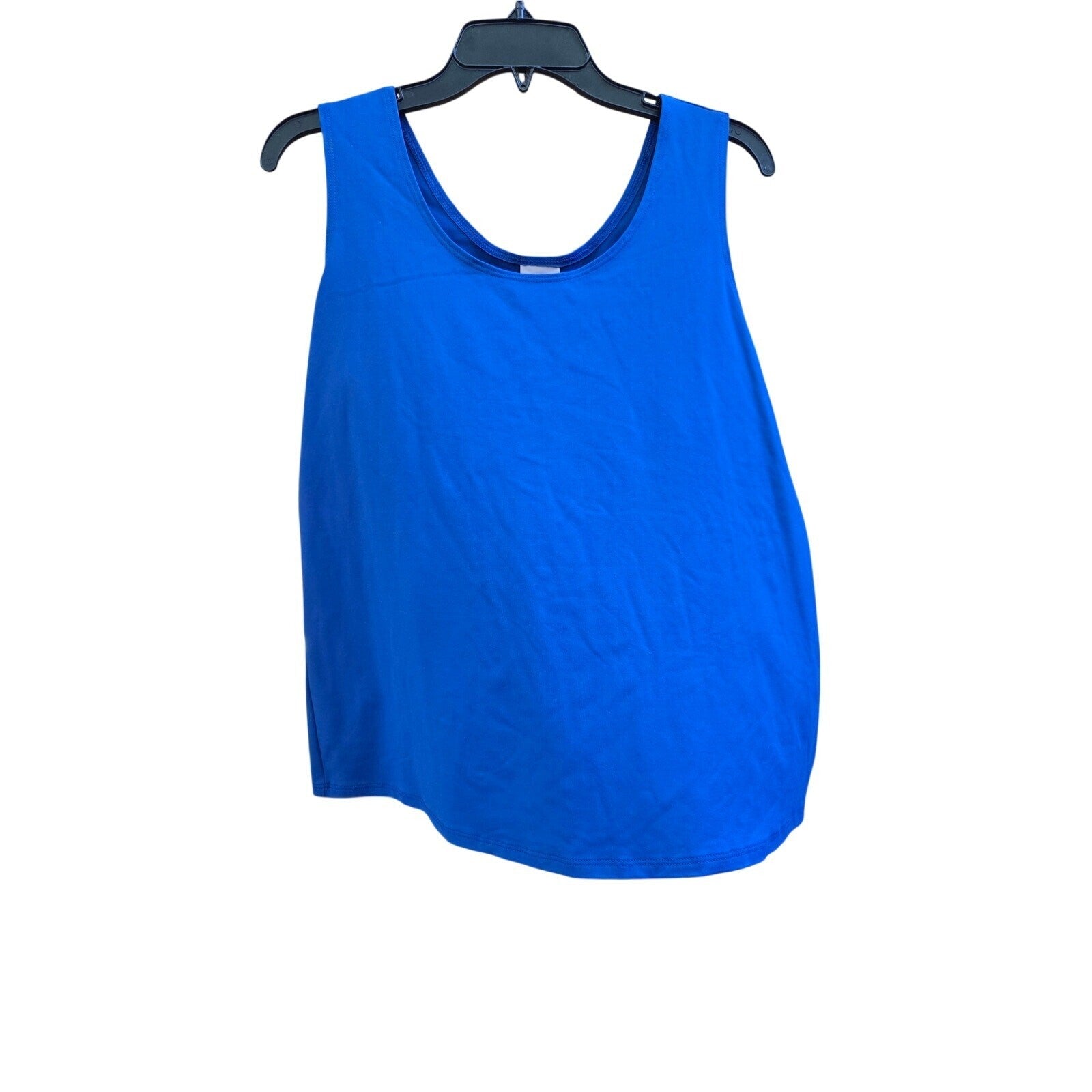 Chico's Cobalt Blue Sleeveless Tank Top Shell, Size Medium, Very Good Condition