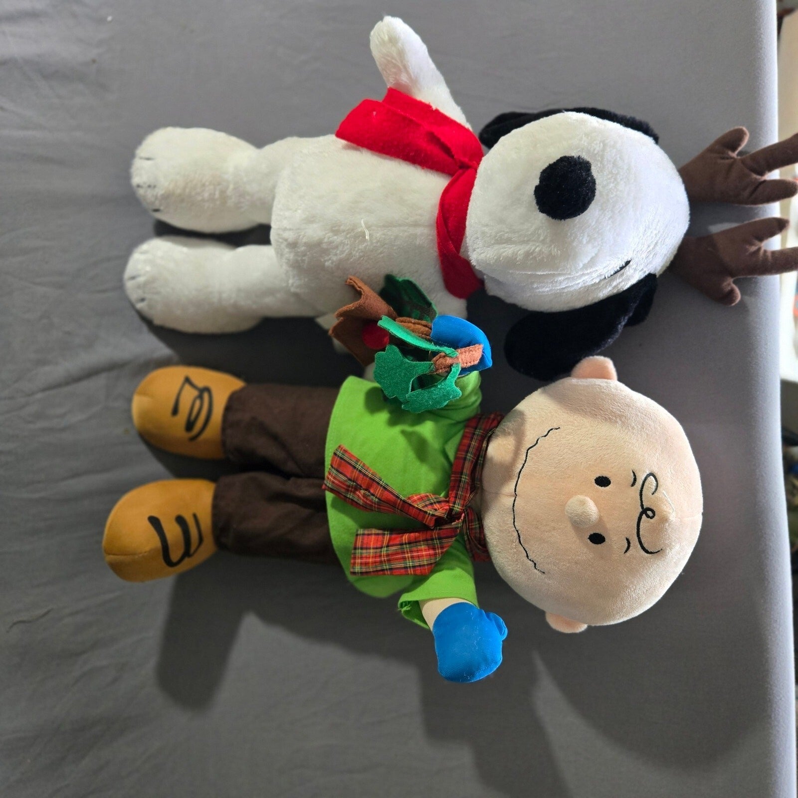 Snoopy and Charlie Brown Stuffed animals
